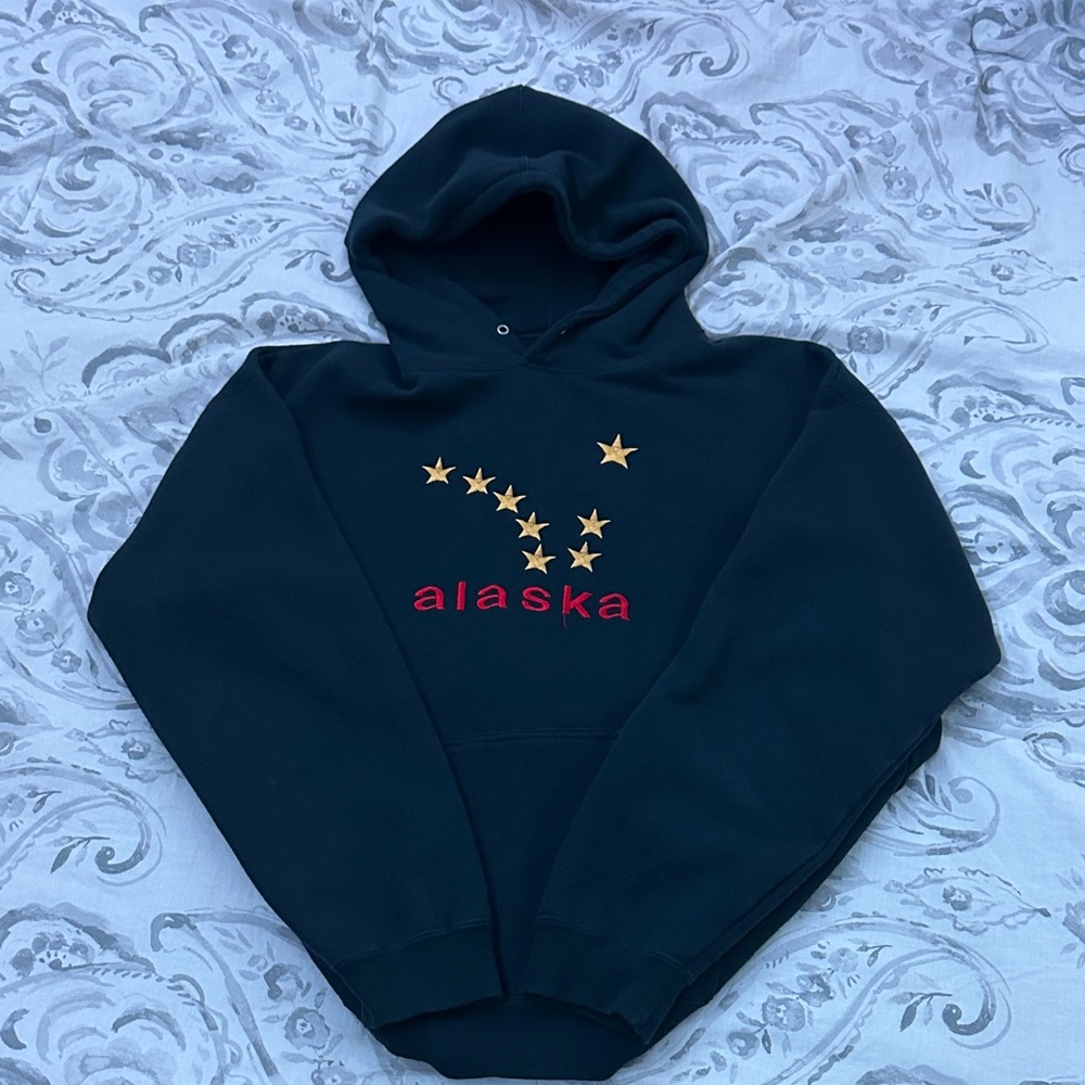 Baggy Polar Tec Navy Blue Alaska Hoodie